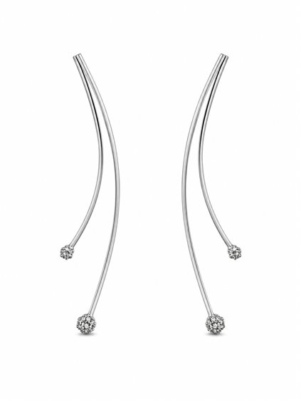 Orecchini Recarlo Donna in Oro Diamante 0.15 Ct AB 528/B - AB 528/B